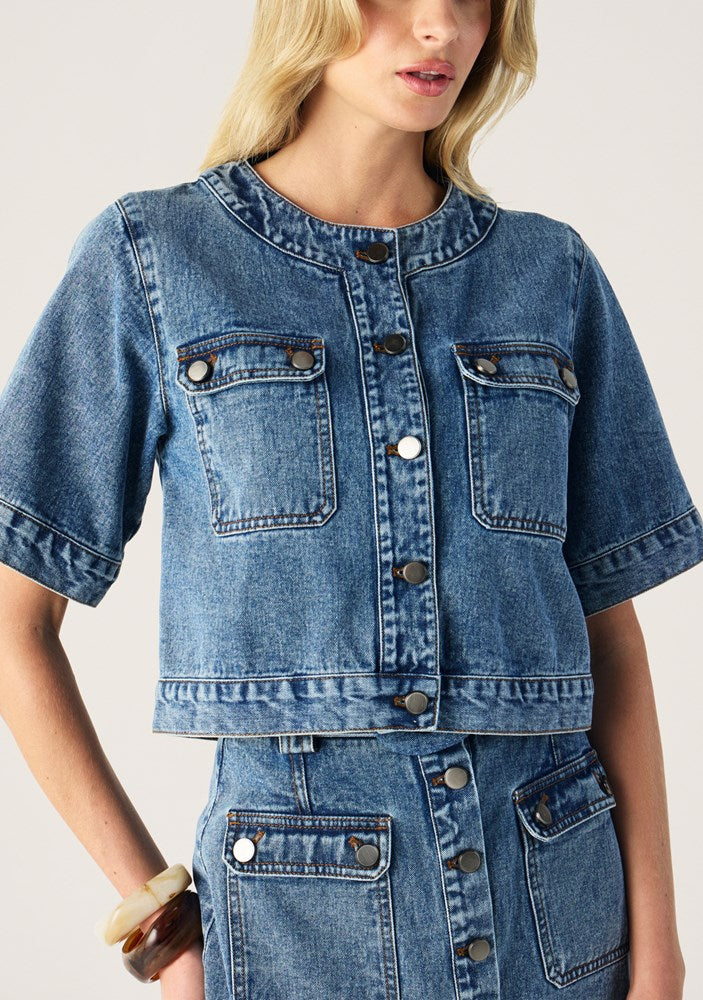 Aveline Denim Top