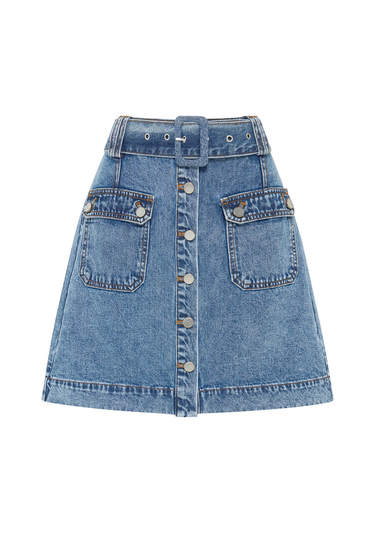 Aveline Denim Mini Skirt | MOS The Label