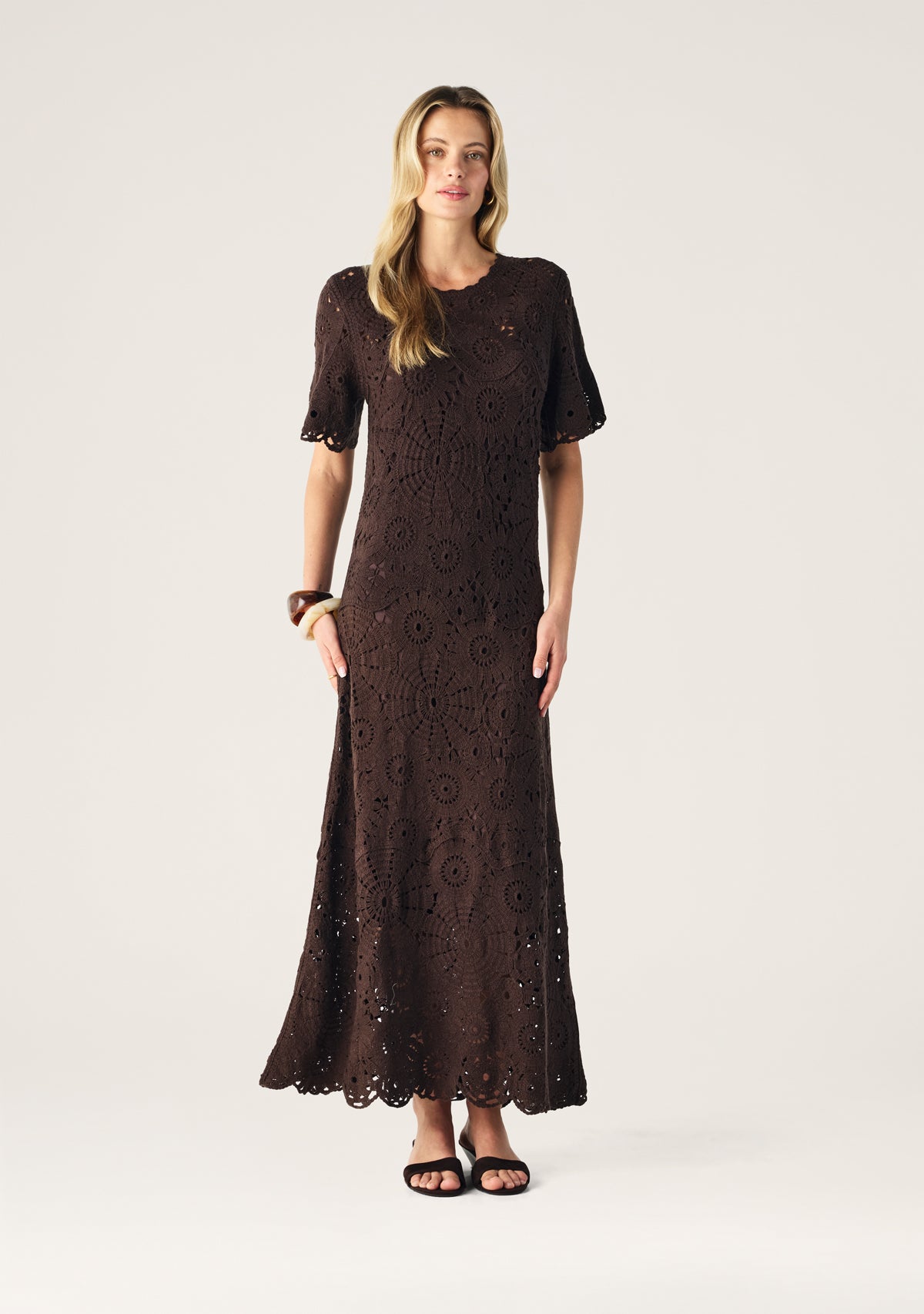 Anouk Crochet Midi Dress