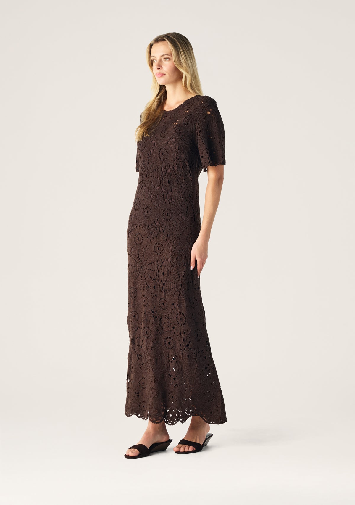 Anouk Crochet Midi Dress