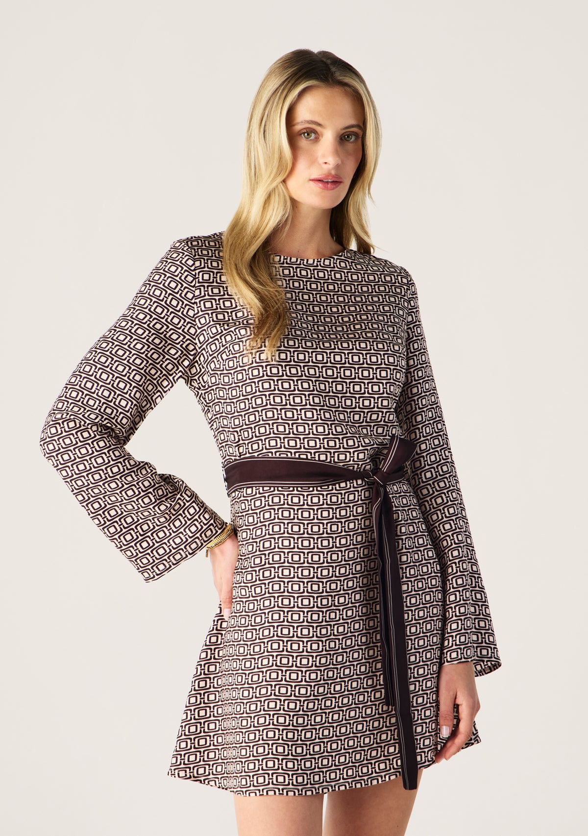 Prismic Print Mini Dress