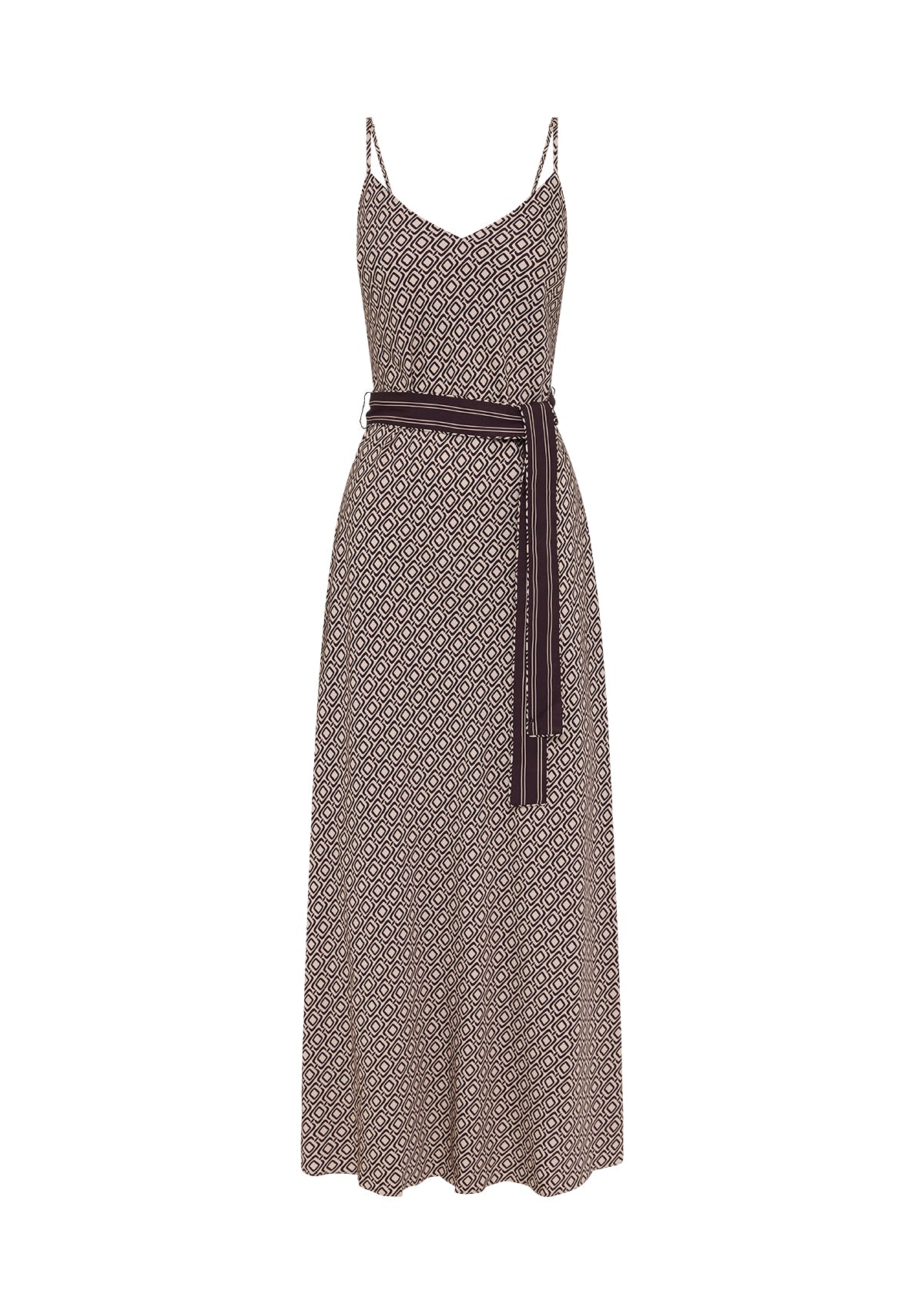 Prismic Print Strappy Dress