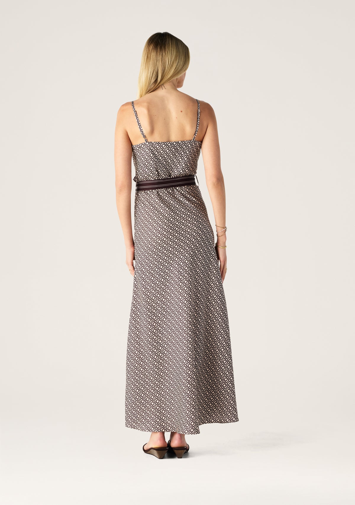 Prismic Print Strappy Dress