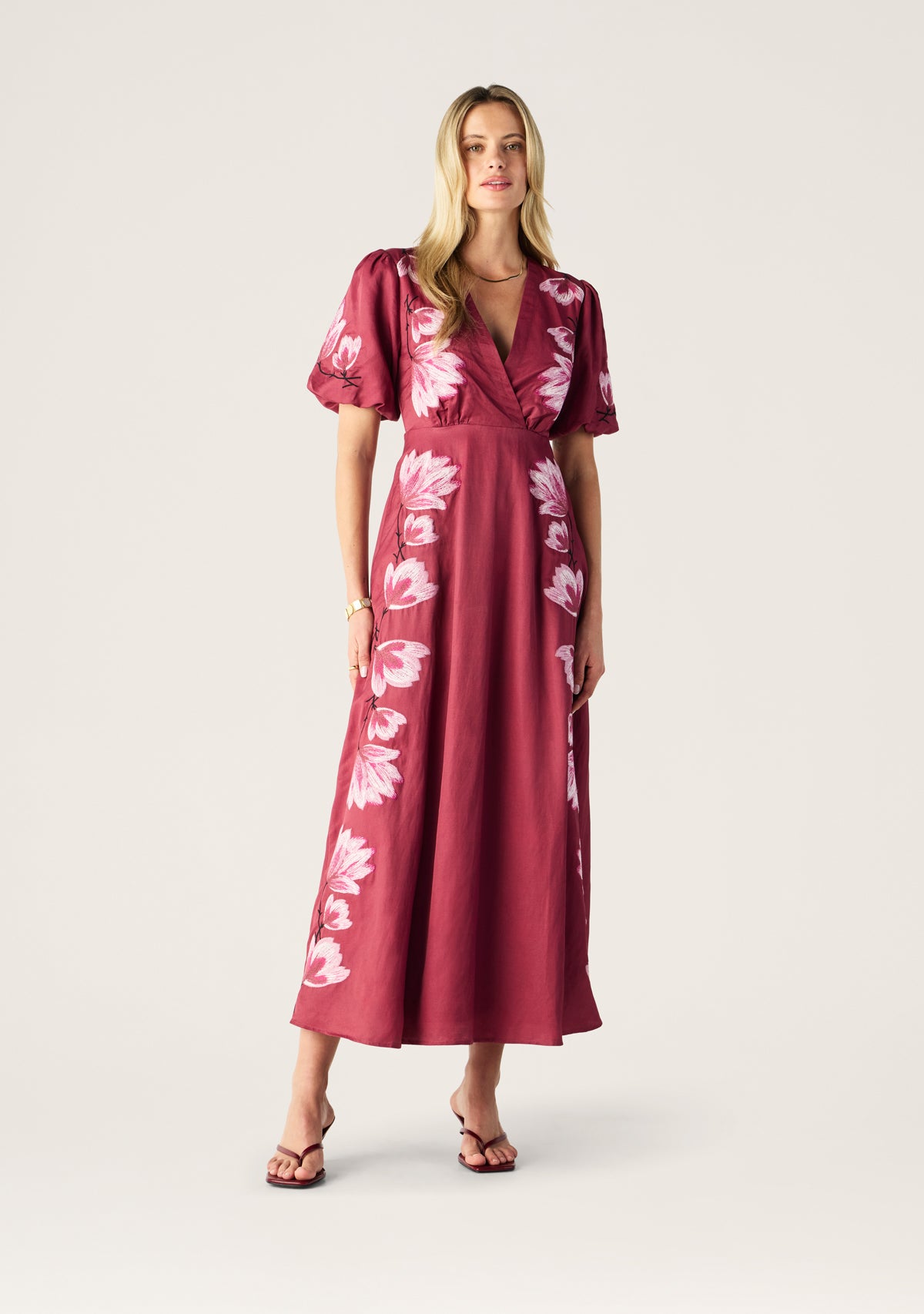 Lilou Embroidery Maxi Dress