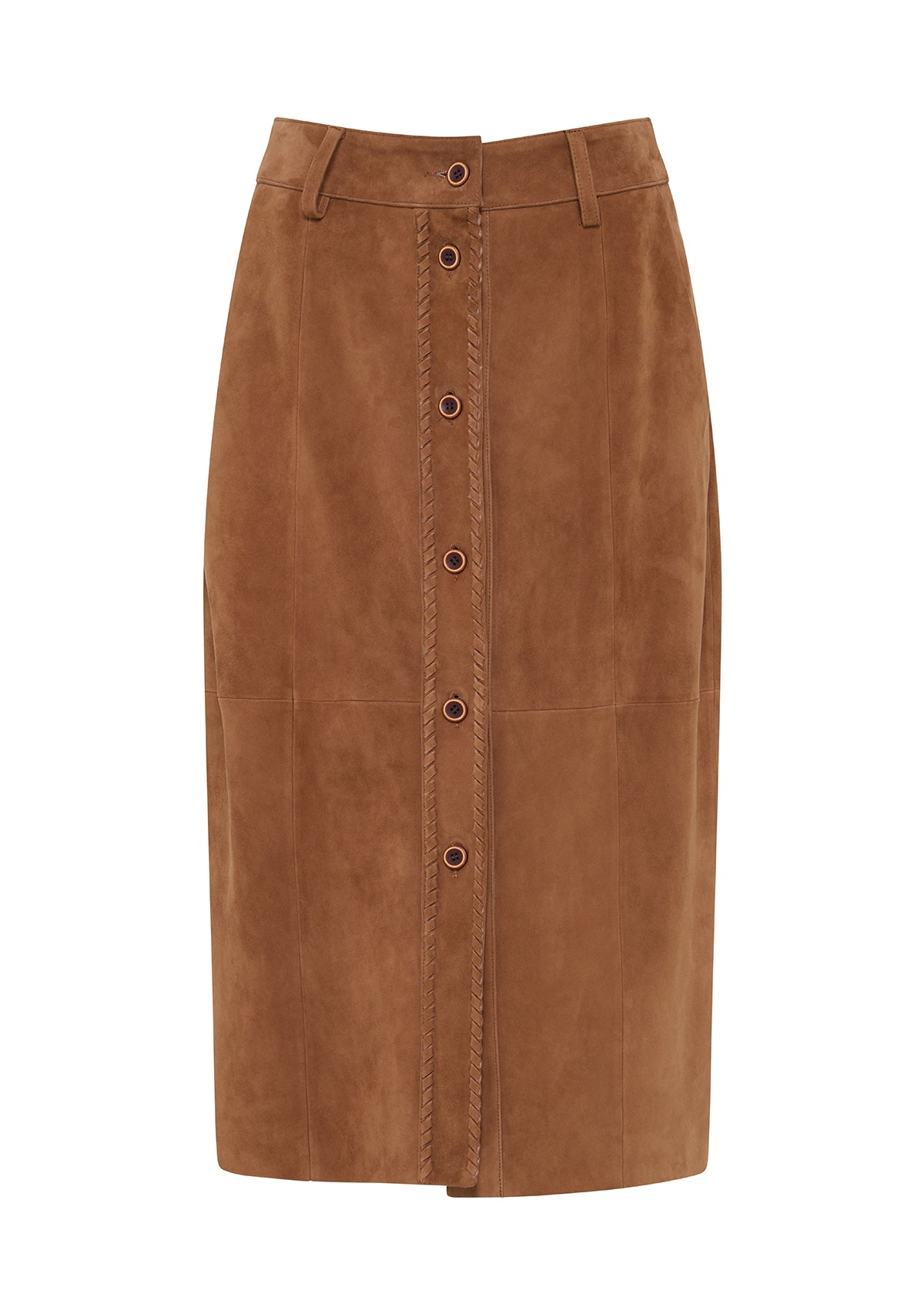 Nola Suede Midi Skirt