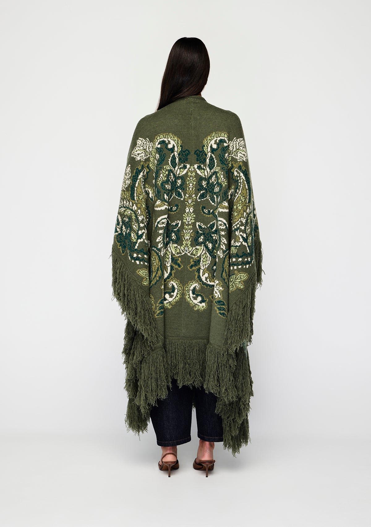 Sylva Jacquard Poncho