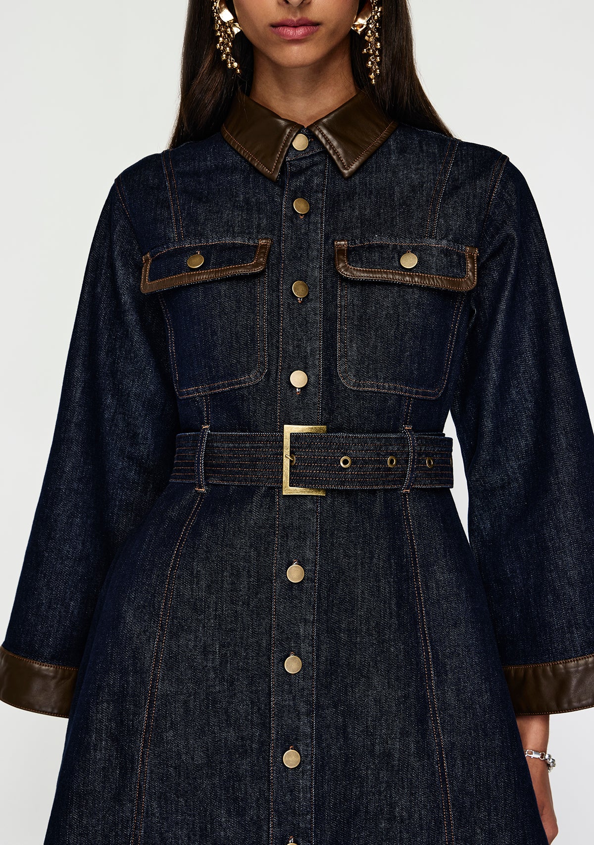 Nia Denim Midi Dress