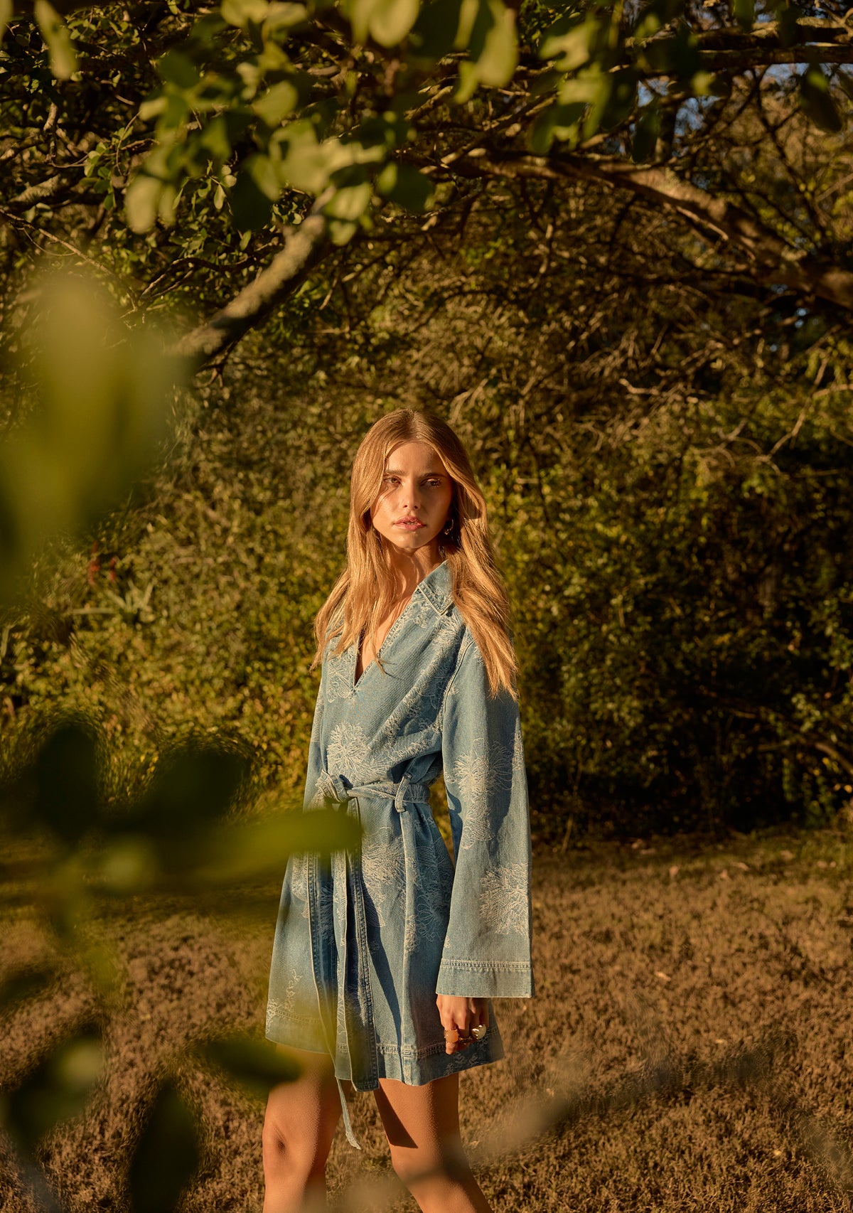 Elodie Denim Mini Dress