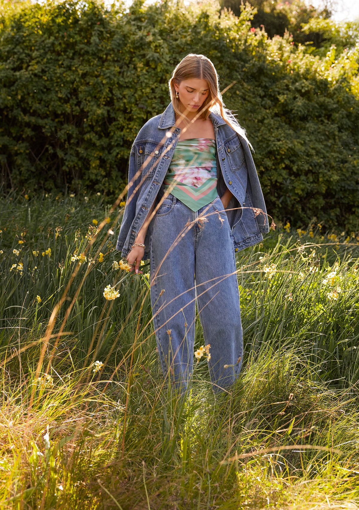 Elma Denim Barrel Leg Pants