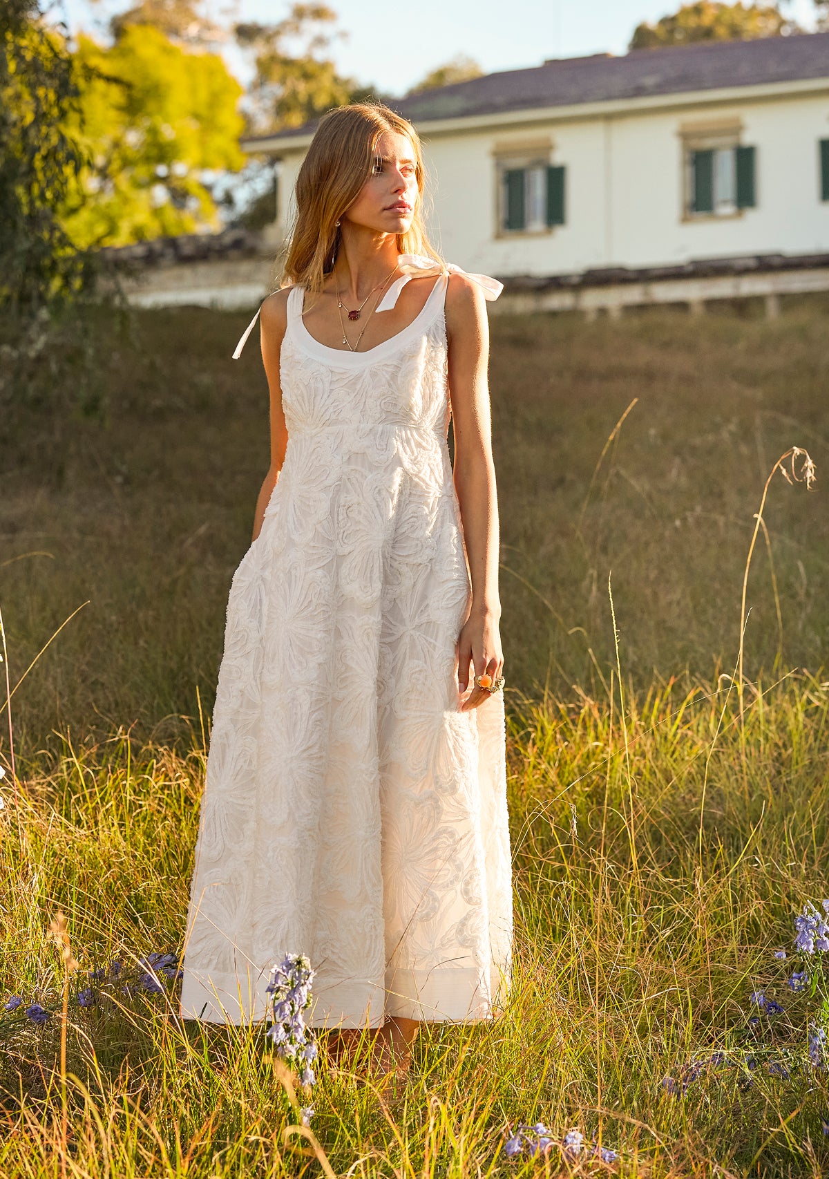 Blossom Strappy Midi Dress