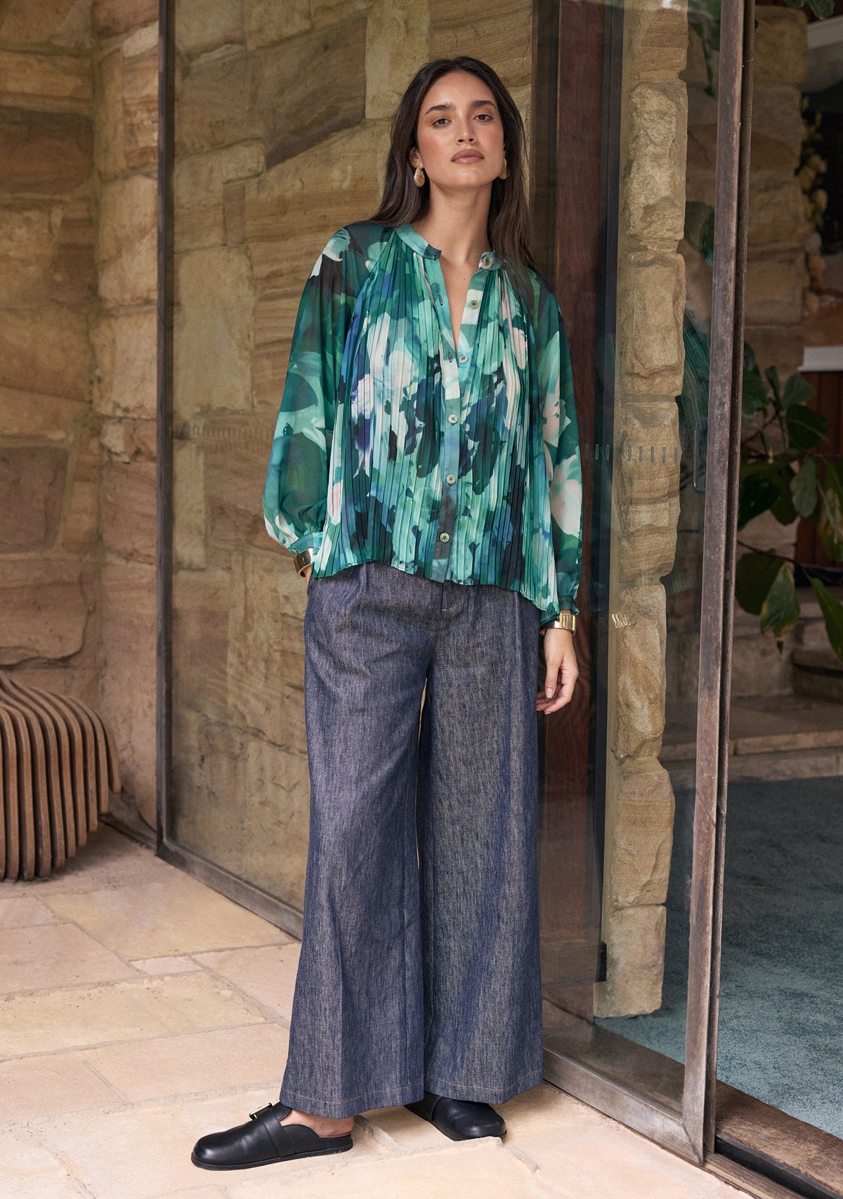 Verdant Print Blouse