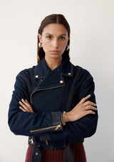Sia Denim Biker Jacket - Pre Order