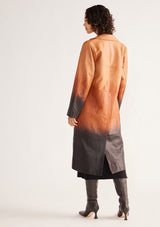 Eloise Ombre Leather Coat