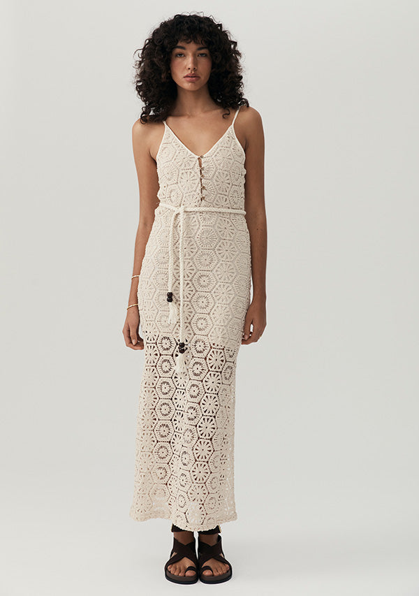 Talia Beach Lace Midi Dress