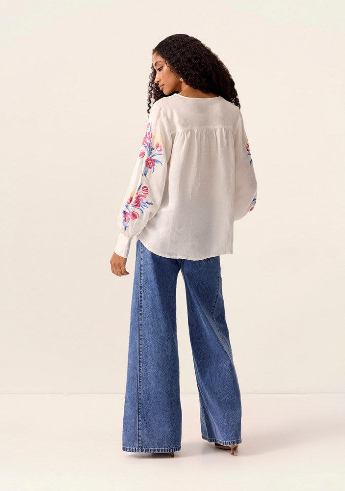 Tulip Embroidery Blouse