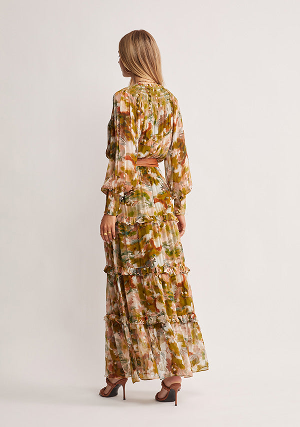 Abstract Botanica Midi Dress