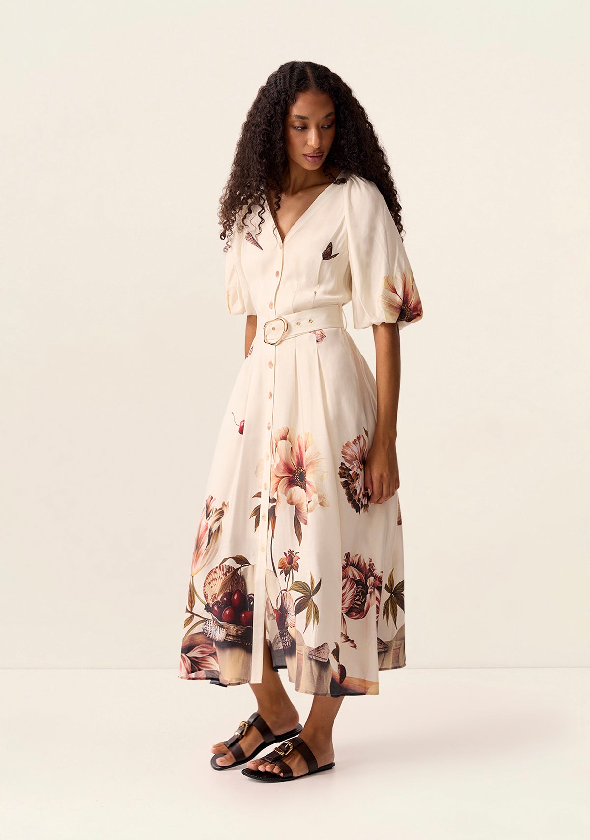 Cerise Midi Dress