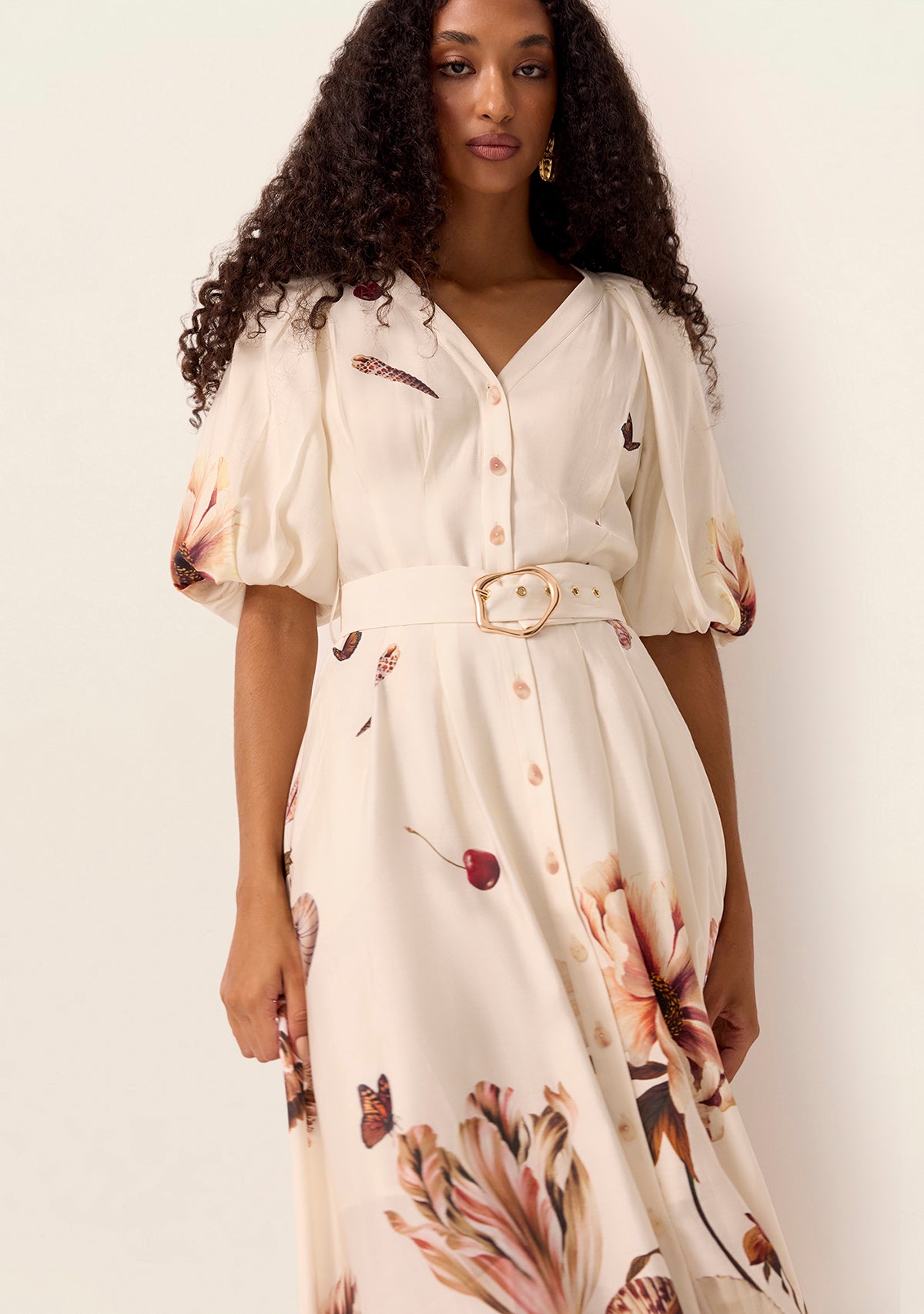 Cerise Midi Dress