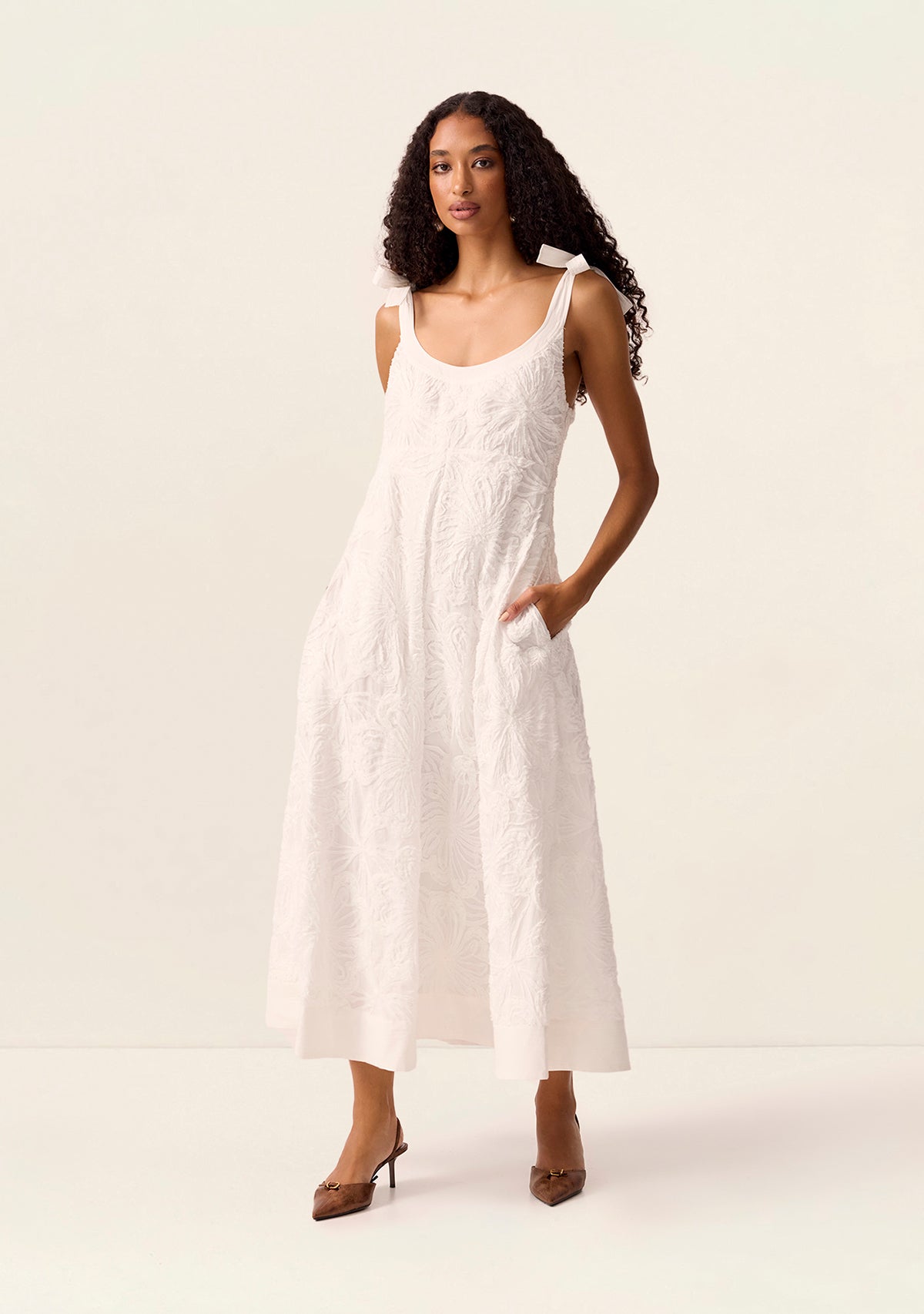 Blossom Strappy Midi Dress