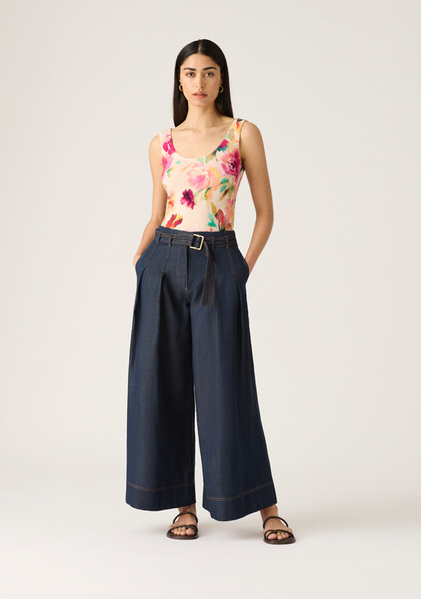 Cleo Denim Wide Leg Pant