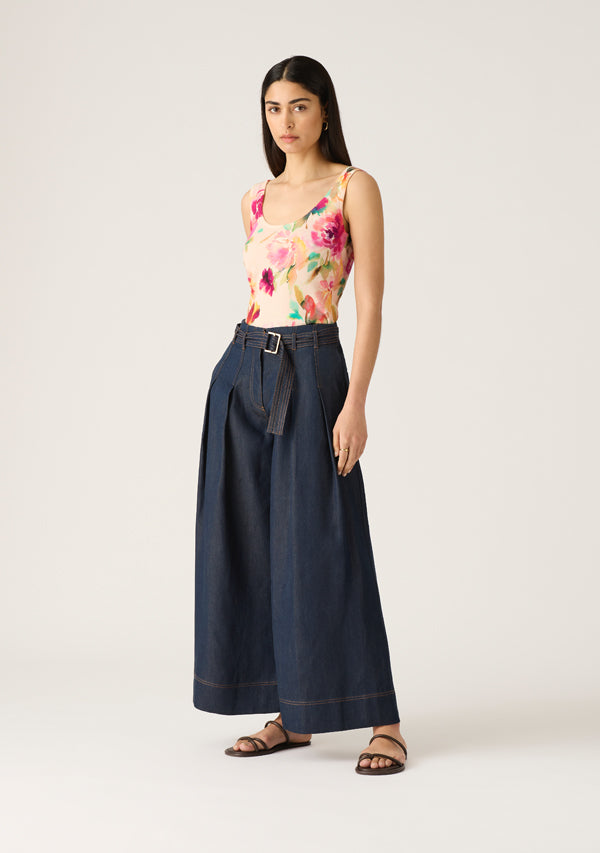 Cleo Denim Wide Leg Pant – MOS The Label - Cleo Denim Wide