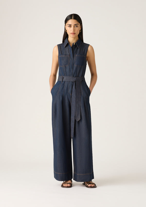 オールインワン・サロペット Colorblocked Faux Wrap Jumpsuit BCBGMAXAZRIA Colorblocked Faux Wrap Jumpsuit - Runway Catalog