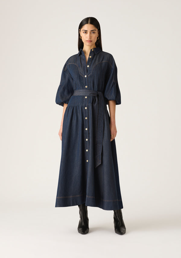 Cleo Denim Shirt Dress