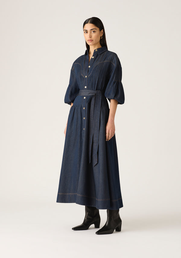 Cleo Denim Shirt Dress