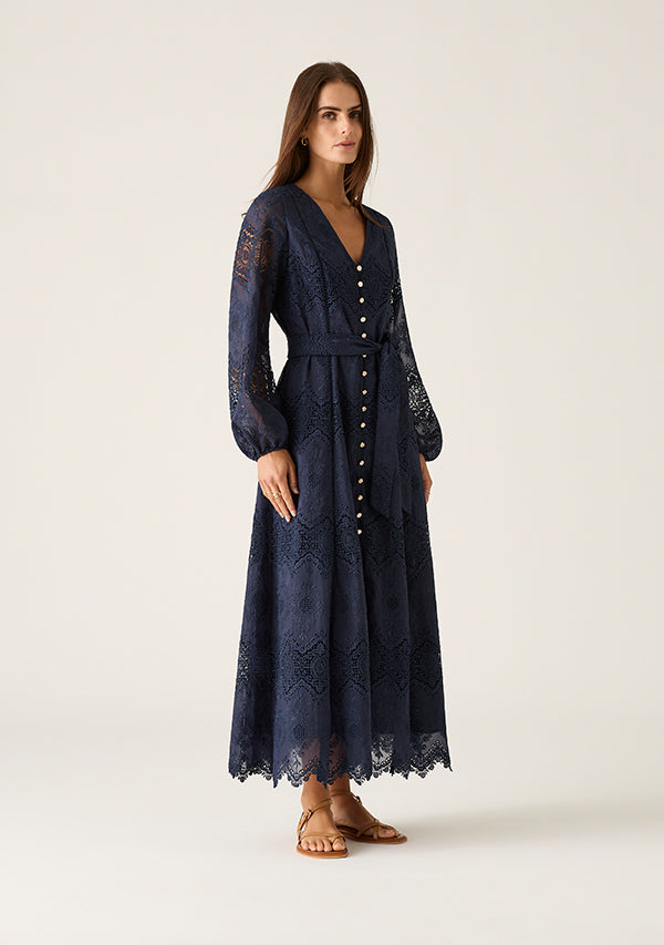 Mariana Embroidery Maxi Dress