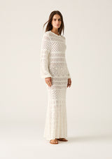 Bruna Pointelle Long Sleeve Dress