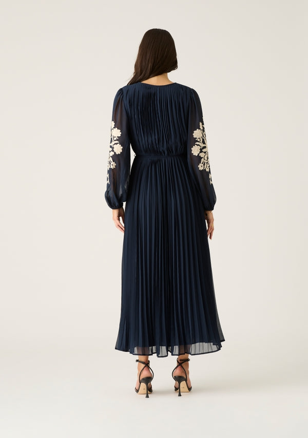 Willow Pleat Maxi Dress