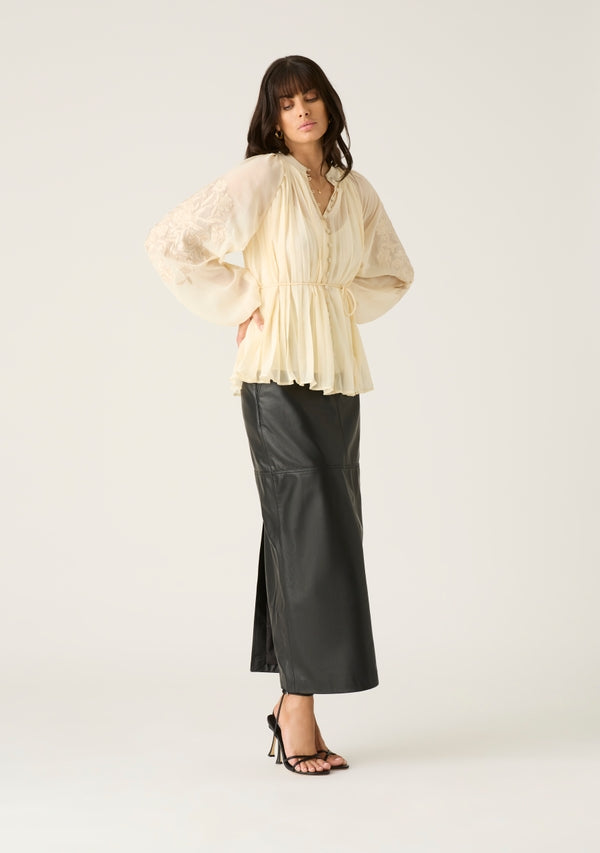 Willow Pleat Blouse