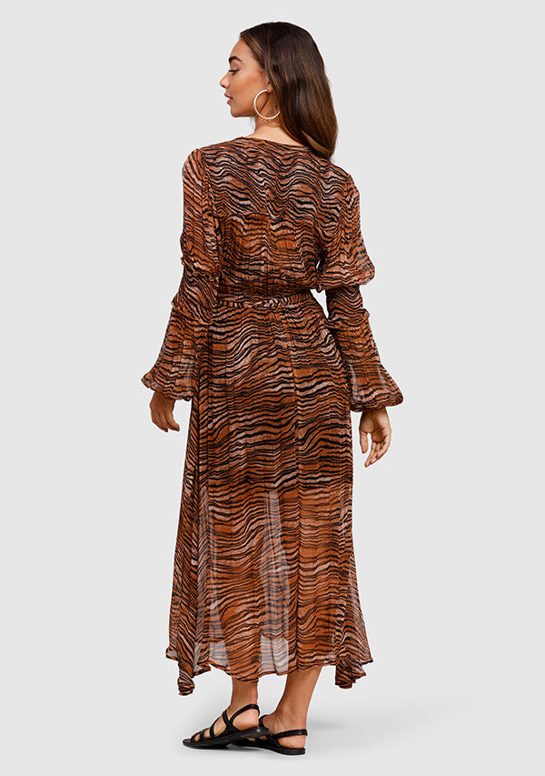 Tigress Smocked Maxi Dress