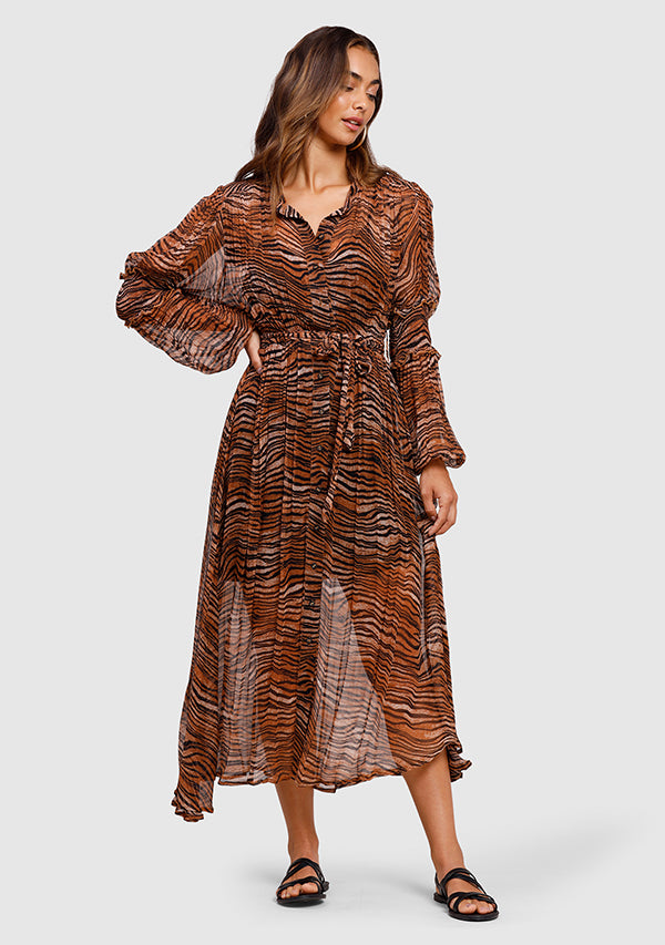 Tigress Smocked Maxi Dress