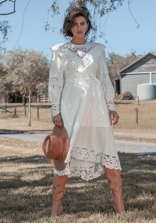 Rover Embroidery Maxi Dress