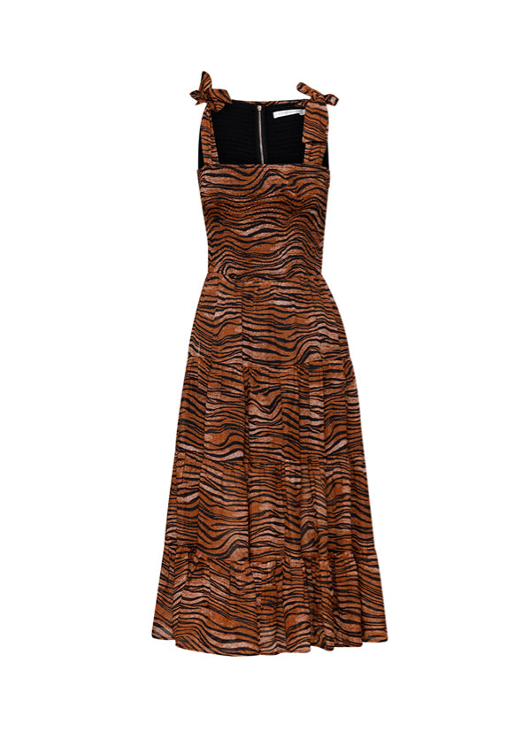 Tigress Strap Midi Dress