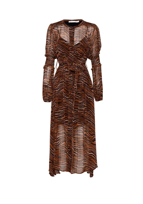Tigress Smocked Maxi Dress