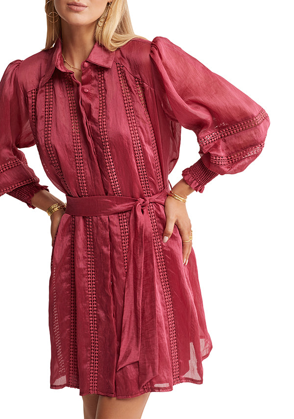 Summer Rays Long Sleeve Mini Dress